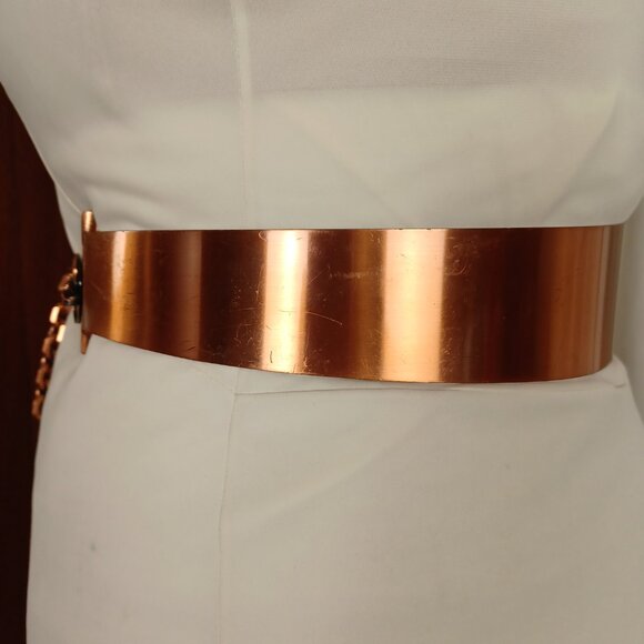 Midcentury Vintage Copper Waist Belt, 27 - 32", Renoir-Style - Picture 4 of 13